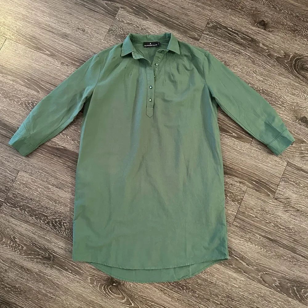 Pomander Place Green Polly Dress